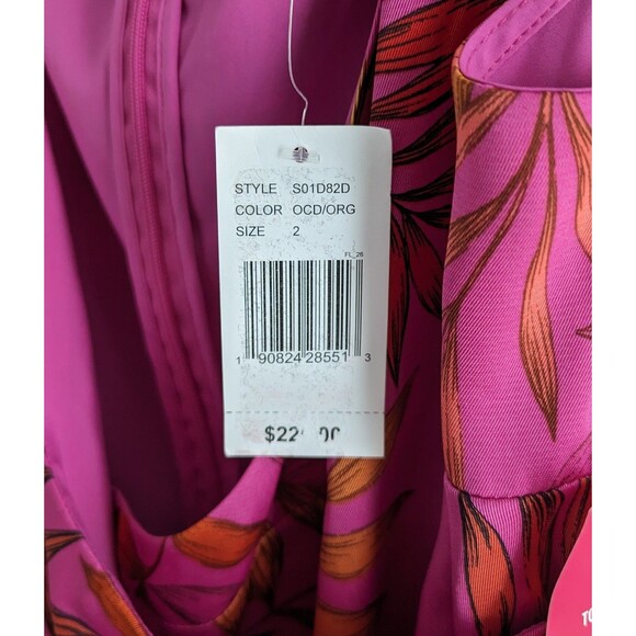 Sachin & Babi Abigail Off The Shoulder Dress Women's Size 2 Pink Mini Dress NWT - Picture 3 of 8